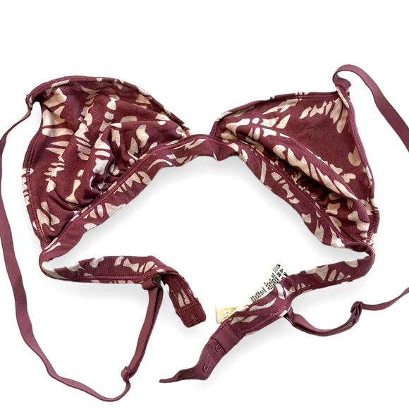 SKIMS By Kim Kardashian- FITS EVERYBODY Triangle BRALETTE | S, Raspberry Purple - Picture 7 of 9